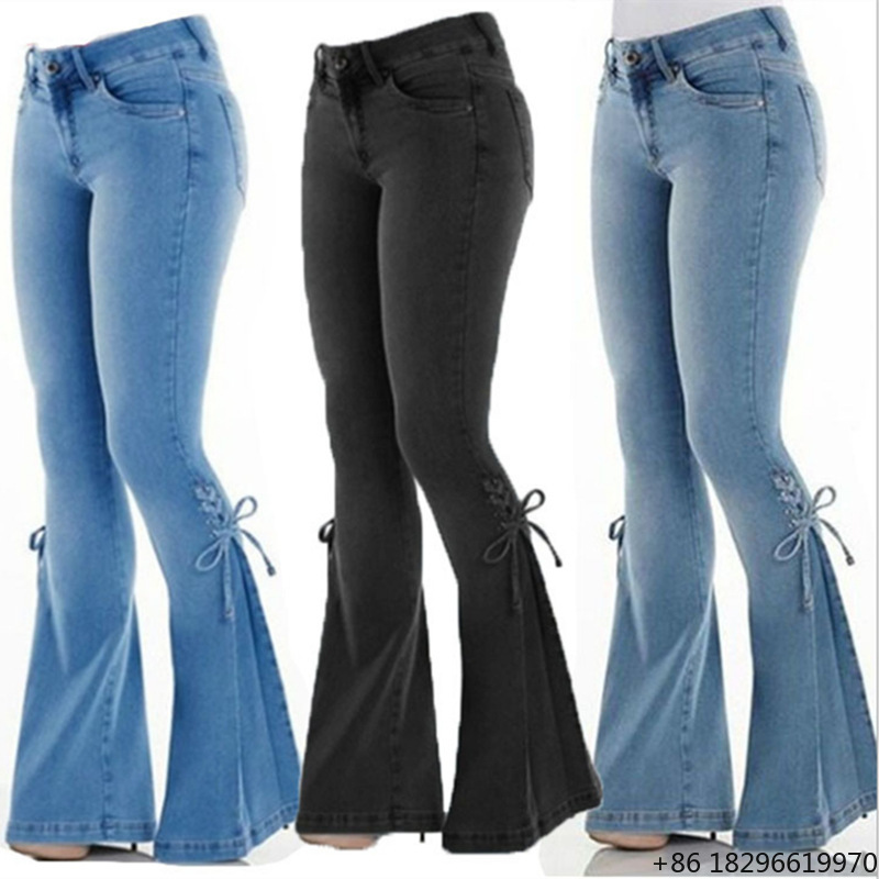 Vintage Fashion Jeans - Women American Basic Casual Fashion S-XL