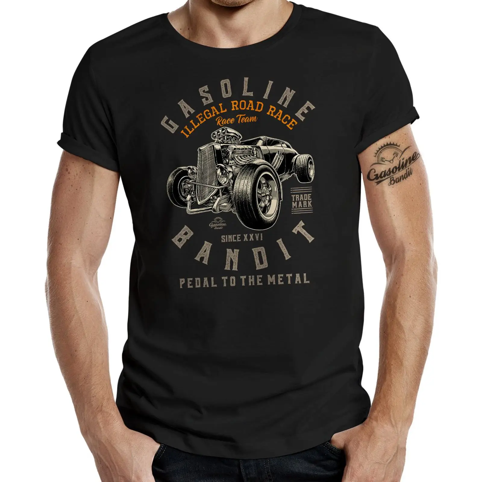 Vintage Fashion Herren - Sponsored Ad Hot Rod Racer Herren
