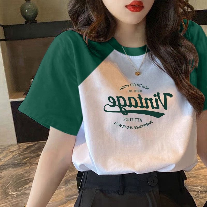 Vintage Fashion T Shirts - Loose Plus Size Women's T-shirt Summer