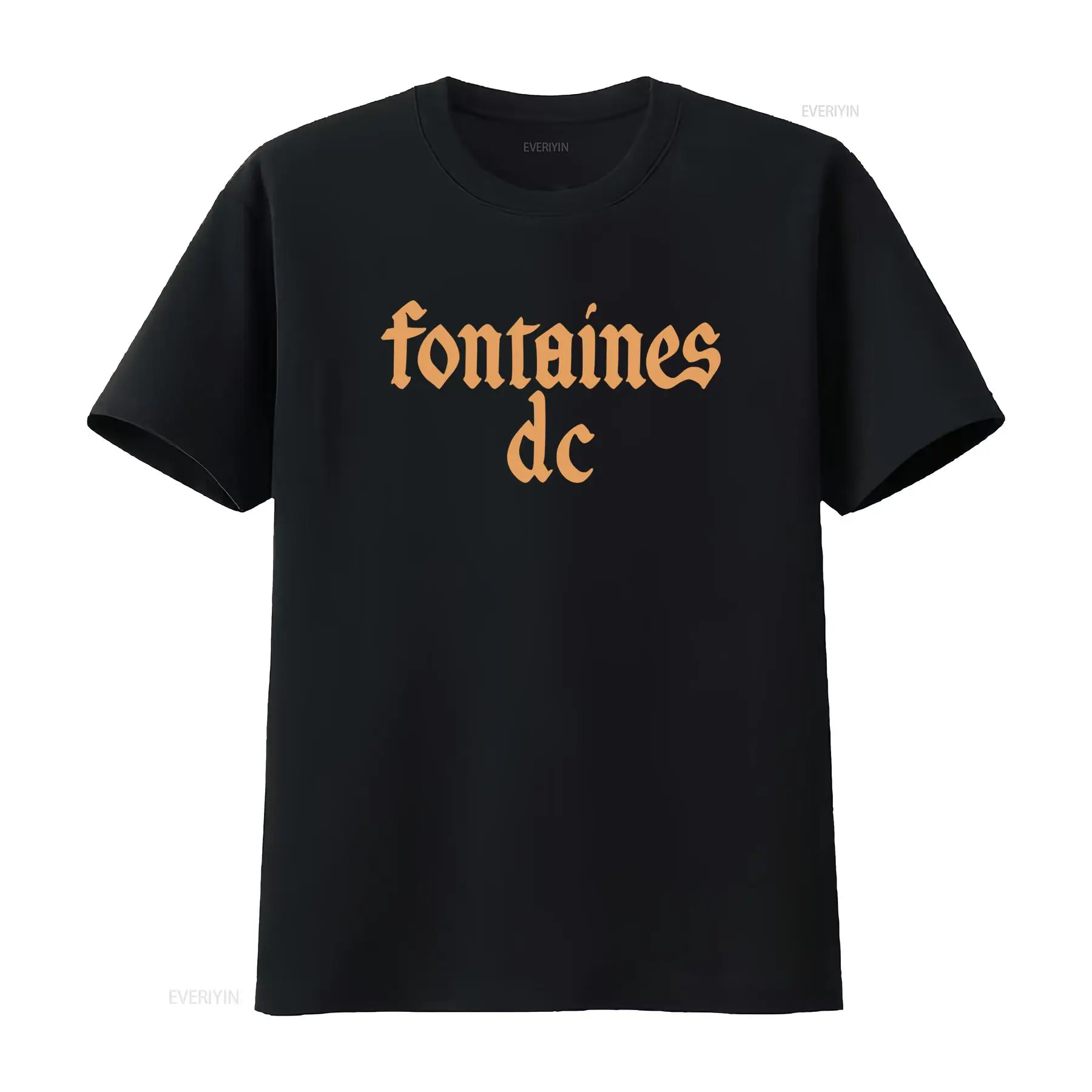 Vintage Fashion T Shirts - Fontaines D C 'Gothic Logo' Black