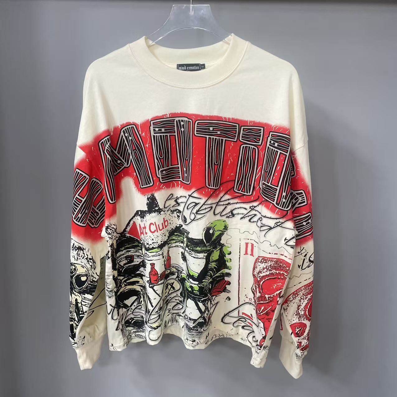 Usa Vintage Fashion - High Quality Designer MIXED-EMOTION Long sleeved