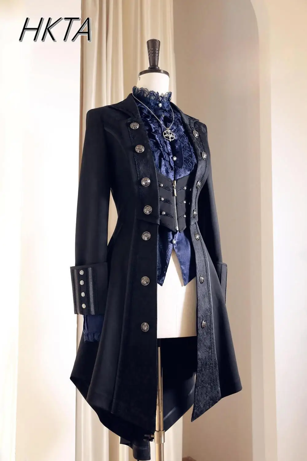 Vintage Trench Coat - British Style Retro Dark Goth Handsome