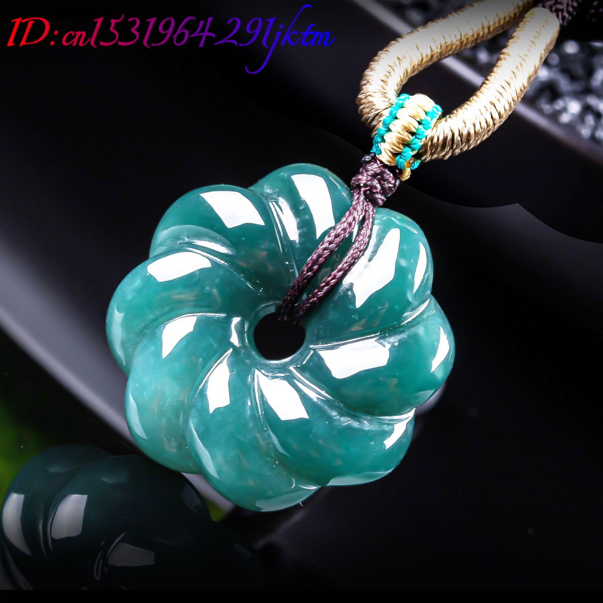 Natural Burmese Jadeite Flower - Vintage Fashion Necklace 评论和价格
