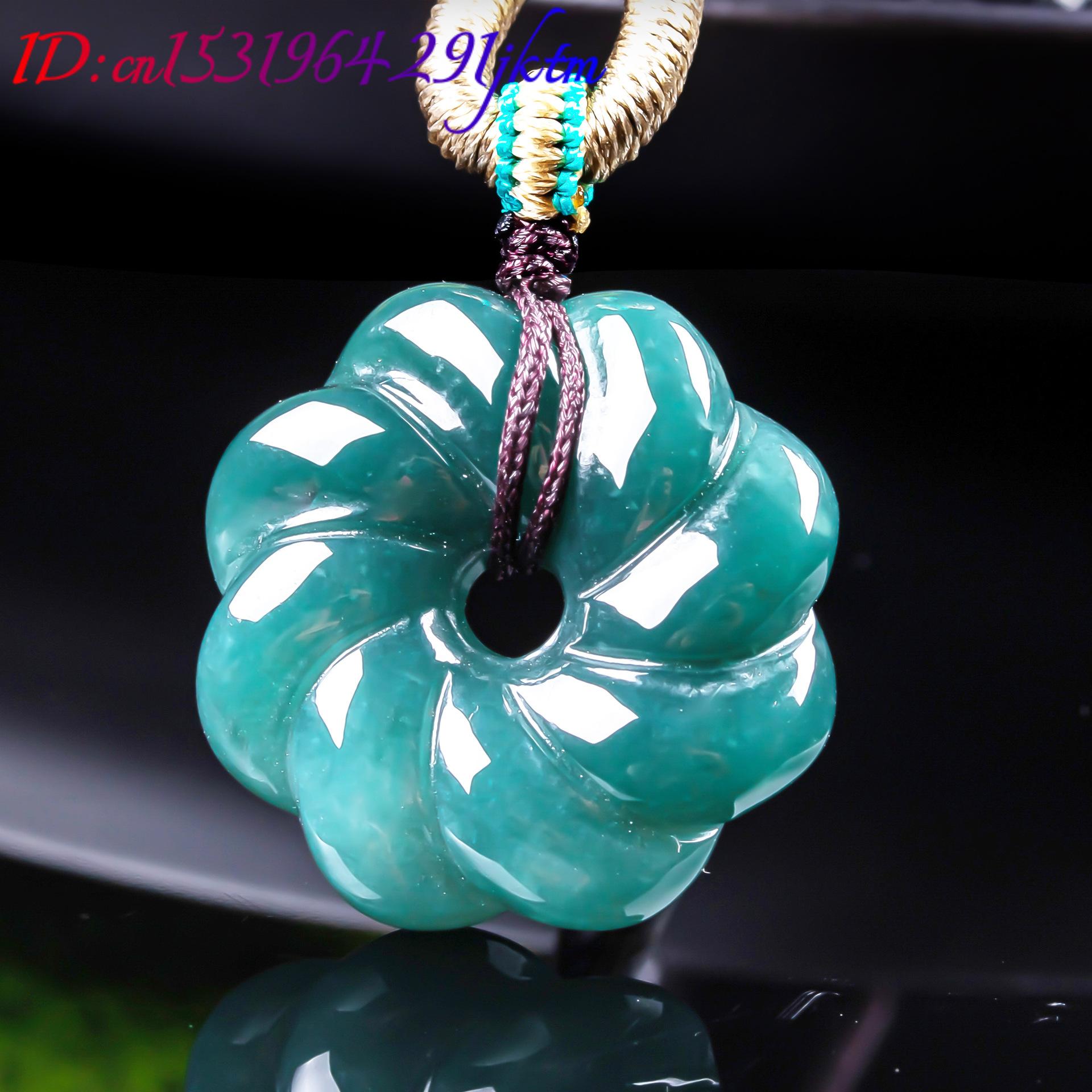 Natural Burmese Jadeite Flower - Vintage Fashion Necklace 评论和价格