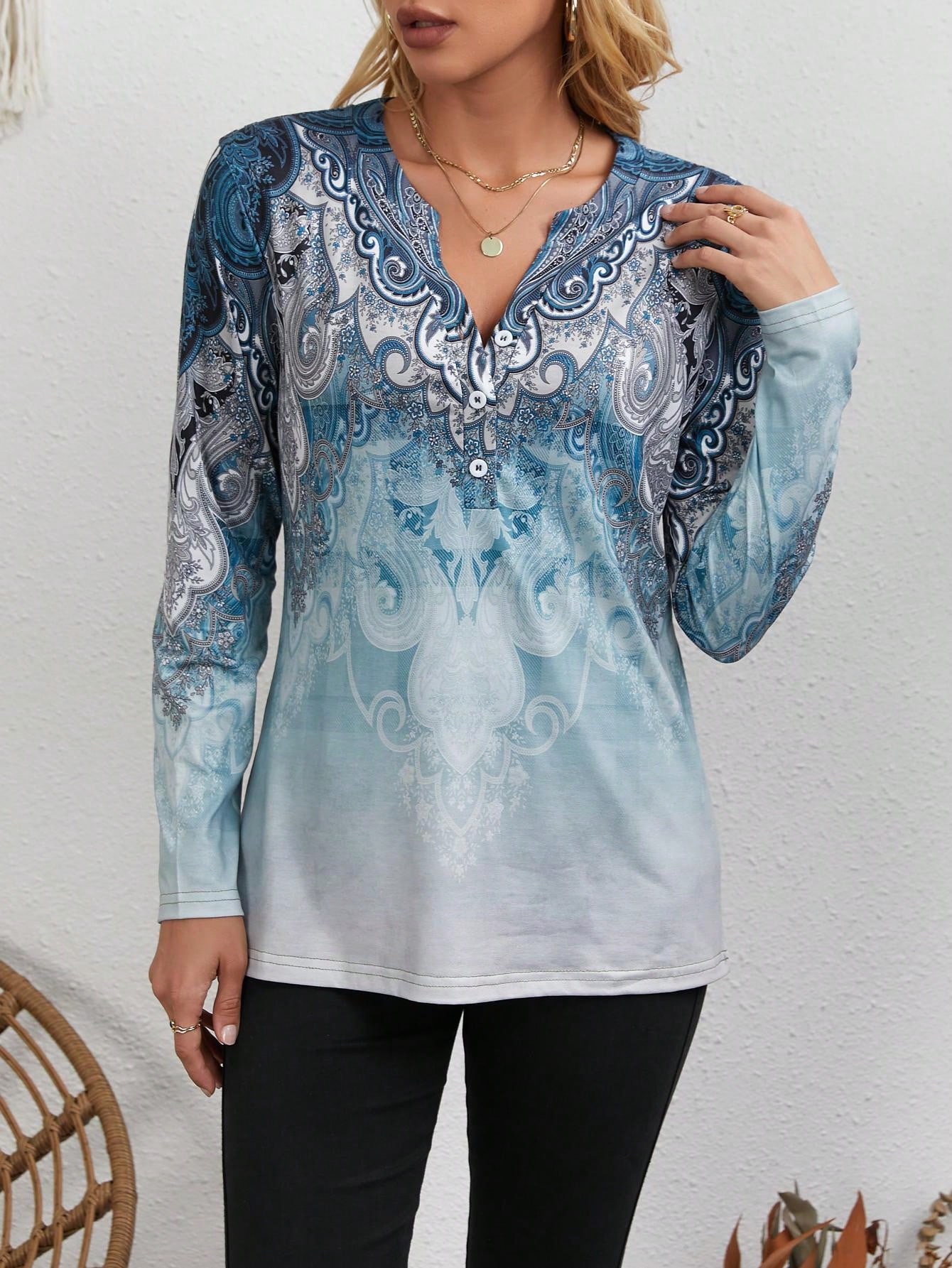 Women's Ethnic-Style Top: Vint - Usa Vintage Fashion 评论和价格
