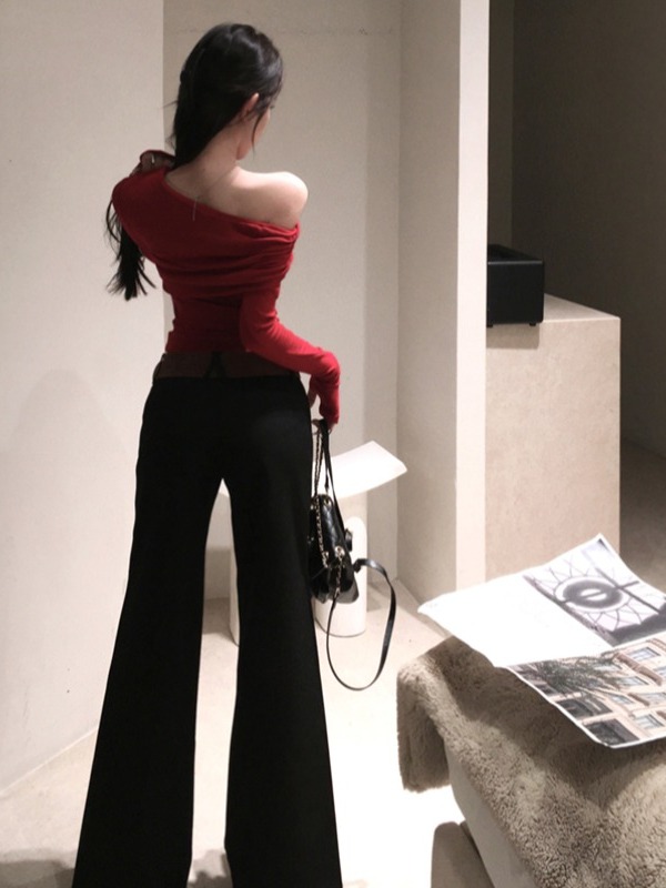 Sexy Lady Style Long Sleeve T- - Vintage Fashion T Shirts 评论和价格
