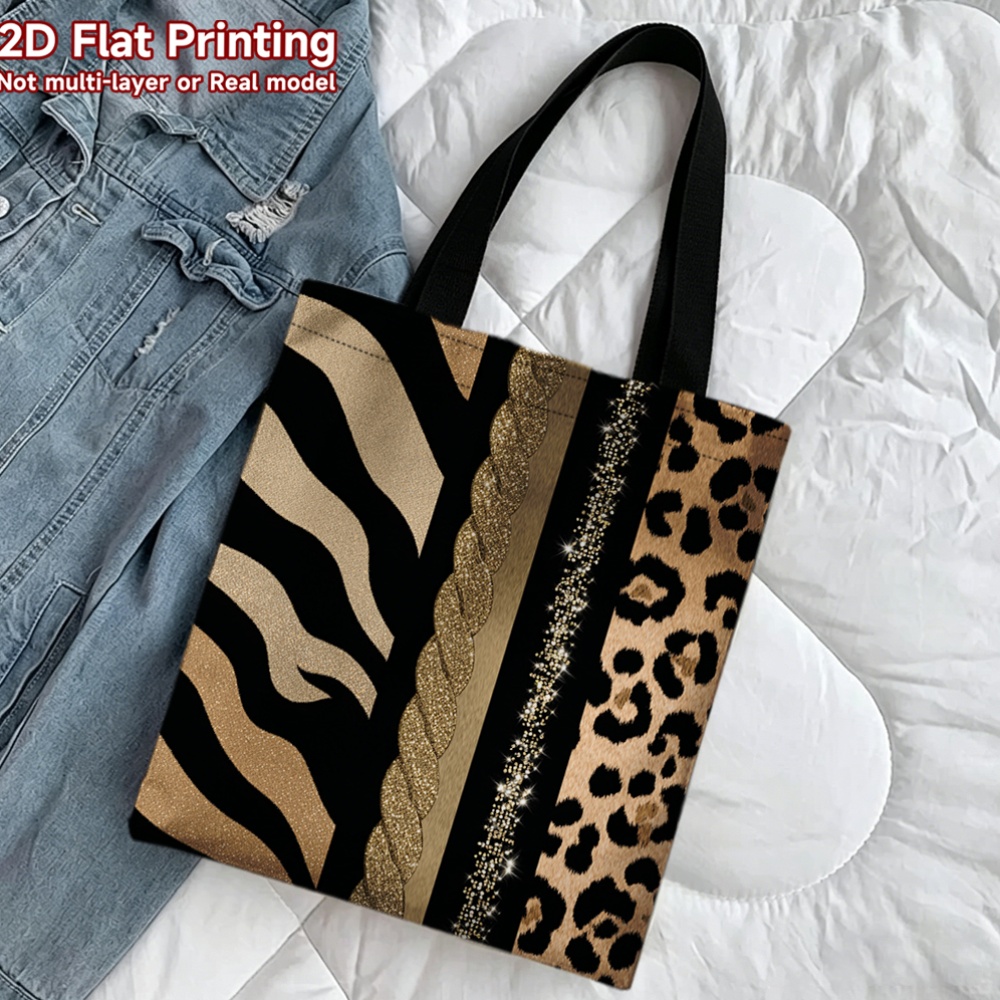 Women Zebra Leopard Print Tote - Vintage Fashion Market 评论和价格