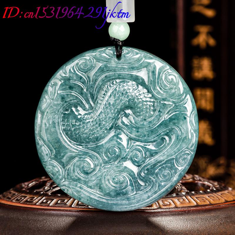 Burmese Jadeite Dragon Pendant - Usa Vintage Fashion 评论和价格