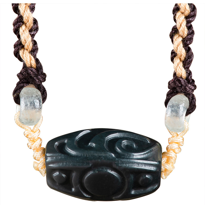 Hetian Jade Carve Bead Pendant - Usa Vintage Fashion 评论和价格
