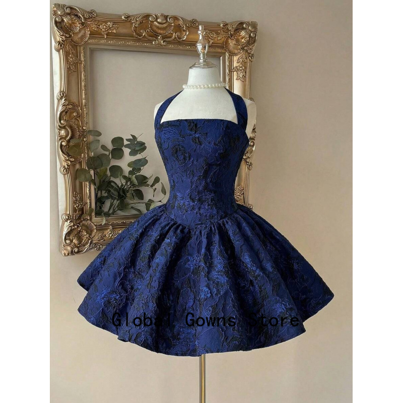 Royal Blue Vintage Halter Prom - Vintage Fashion Hong Kong 评论和价格