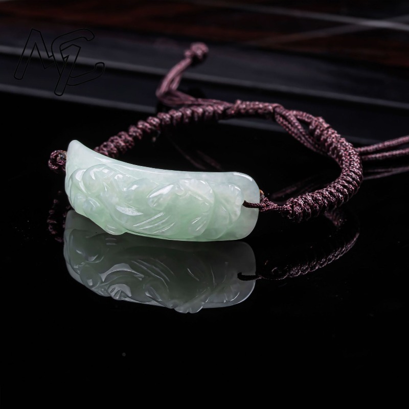 Burmese Jadeite Pixiu Bracelet - Usa Vintage Fashion 评论和价格