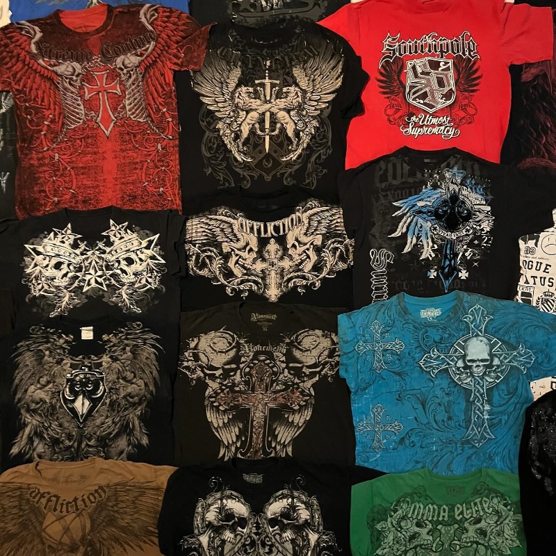 Flea Market Affliction T-shirt - Vintage Fashion Market 评论和价格