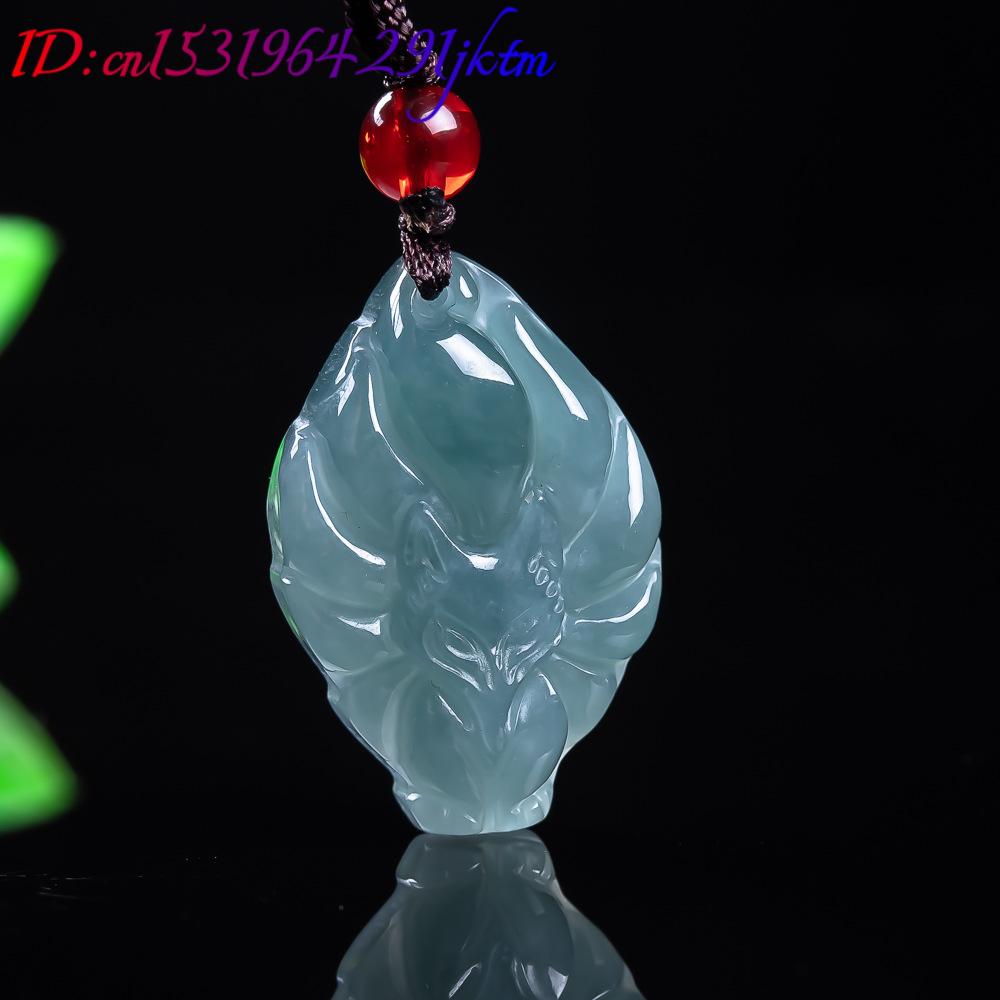 Natural Burmese Jadeite Fox Pe - Vintage Fashion Necklace 评论和价格