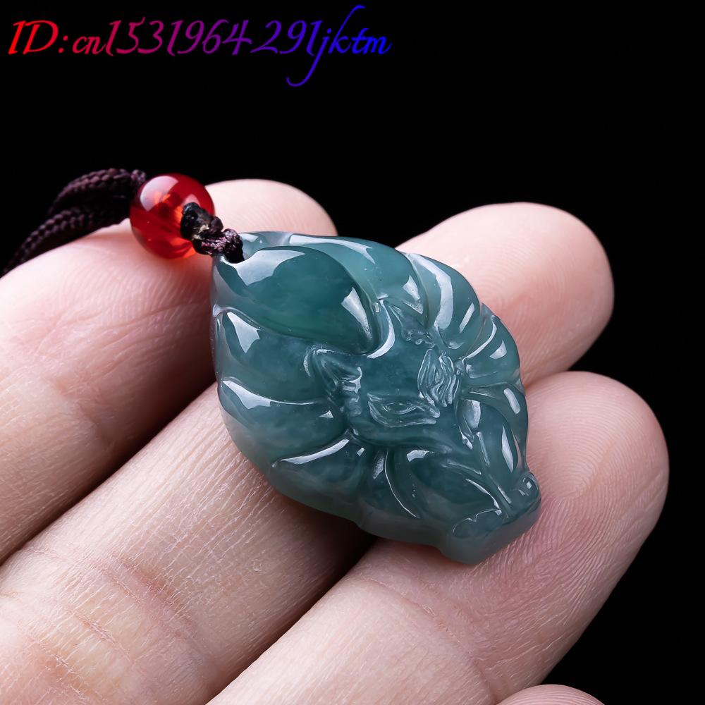 Natural Burmese Jadeite Fox Pe - Vintage Fashion Necklace 评论和价格