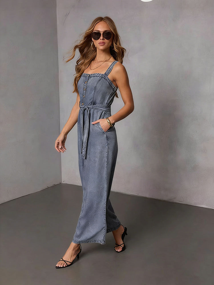 Summer Vintage Women Denim Jum - Vintage Fashion Jeans 评论和价格