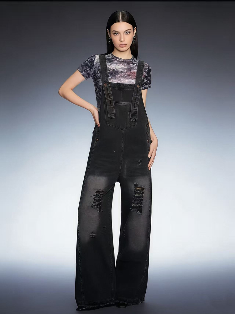 Fashion Retro Ripped Hole Deni - Vintage Fashion Jeans 评论和价格