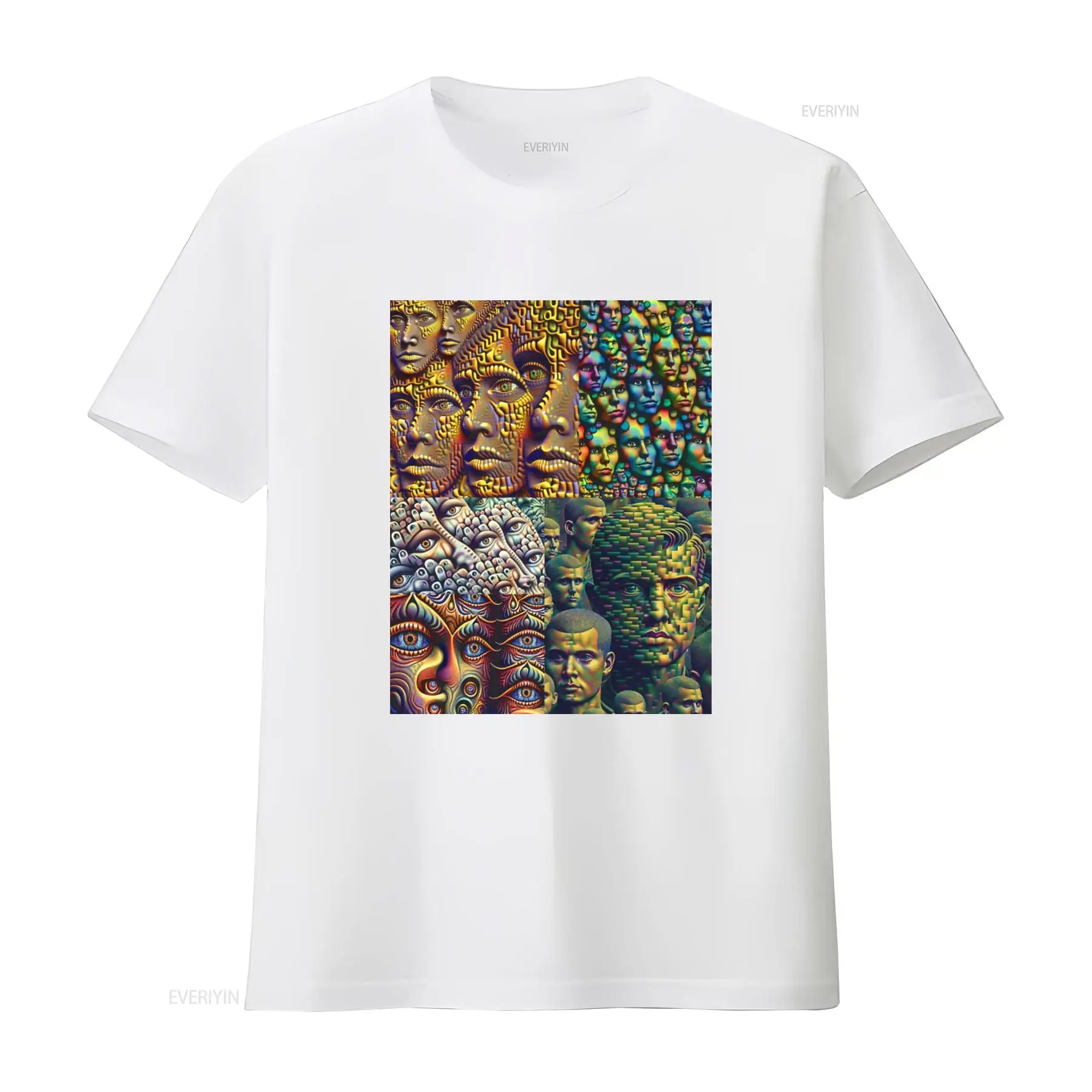 Anti Facial Recognition T Shir - Vintage Fashion T Shirts 评论和价格
