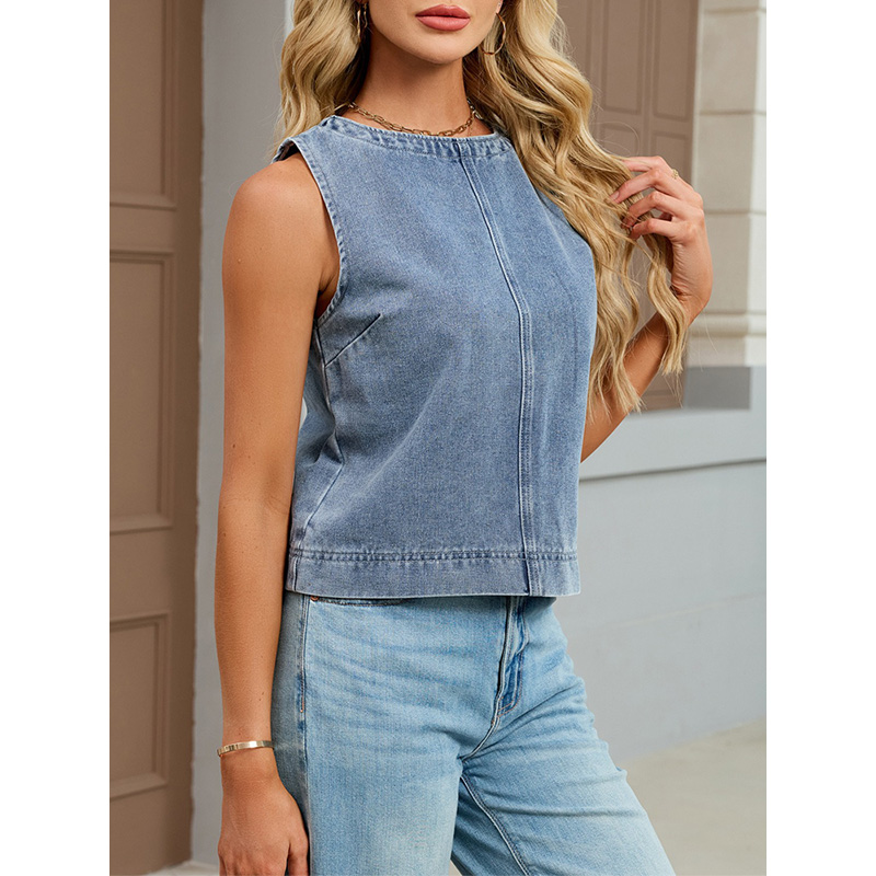 Benuynffy Casual Round Neck De - Vintage Fashion Jeans 评论和价格