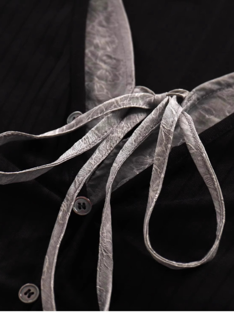 Vintage Contrast Tie Faux 2PCS - Vintage Fashion Hong Kong 评论和价格