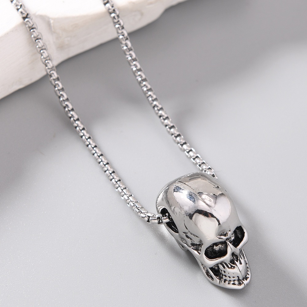 Vintage Alloy Skull Necklace G - Vintage Fashion Ideas 评论和价格
