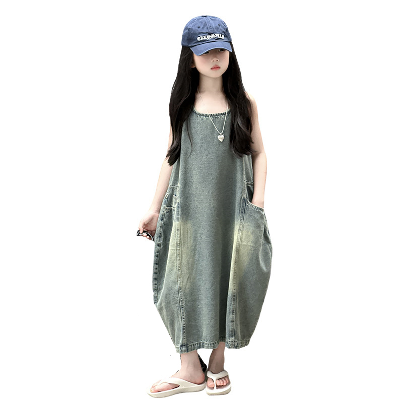 Vintage Blue Children Girls Hi - Vintage Fashion Jeans 评论和价格