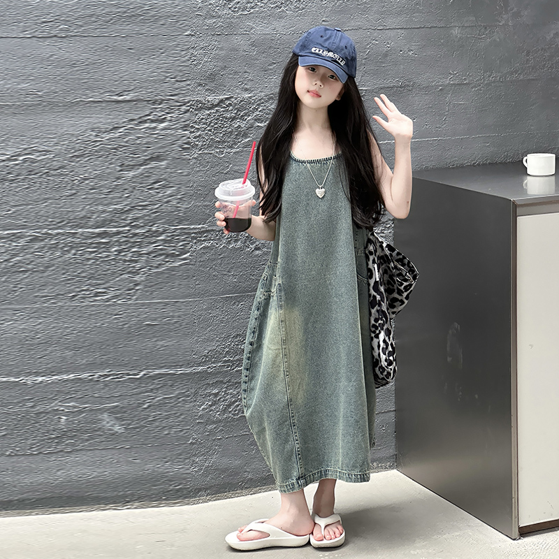 Vintage Blue Children Girls Hi - Vintage Fashion Jeans 评论和价格