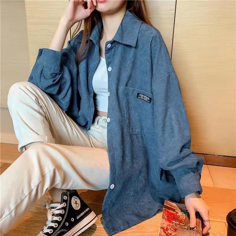 Corduroy Jacket Women's Loose  - Vintage Fashion Hong Kong 评论和价格