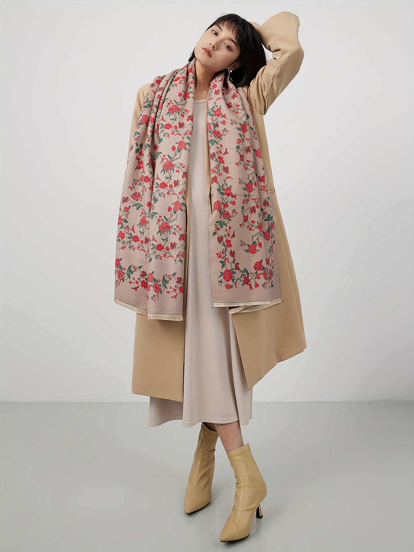 Plus Size, Oversized Autumn/Wi - Vintage Trench Coat 评论和价格