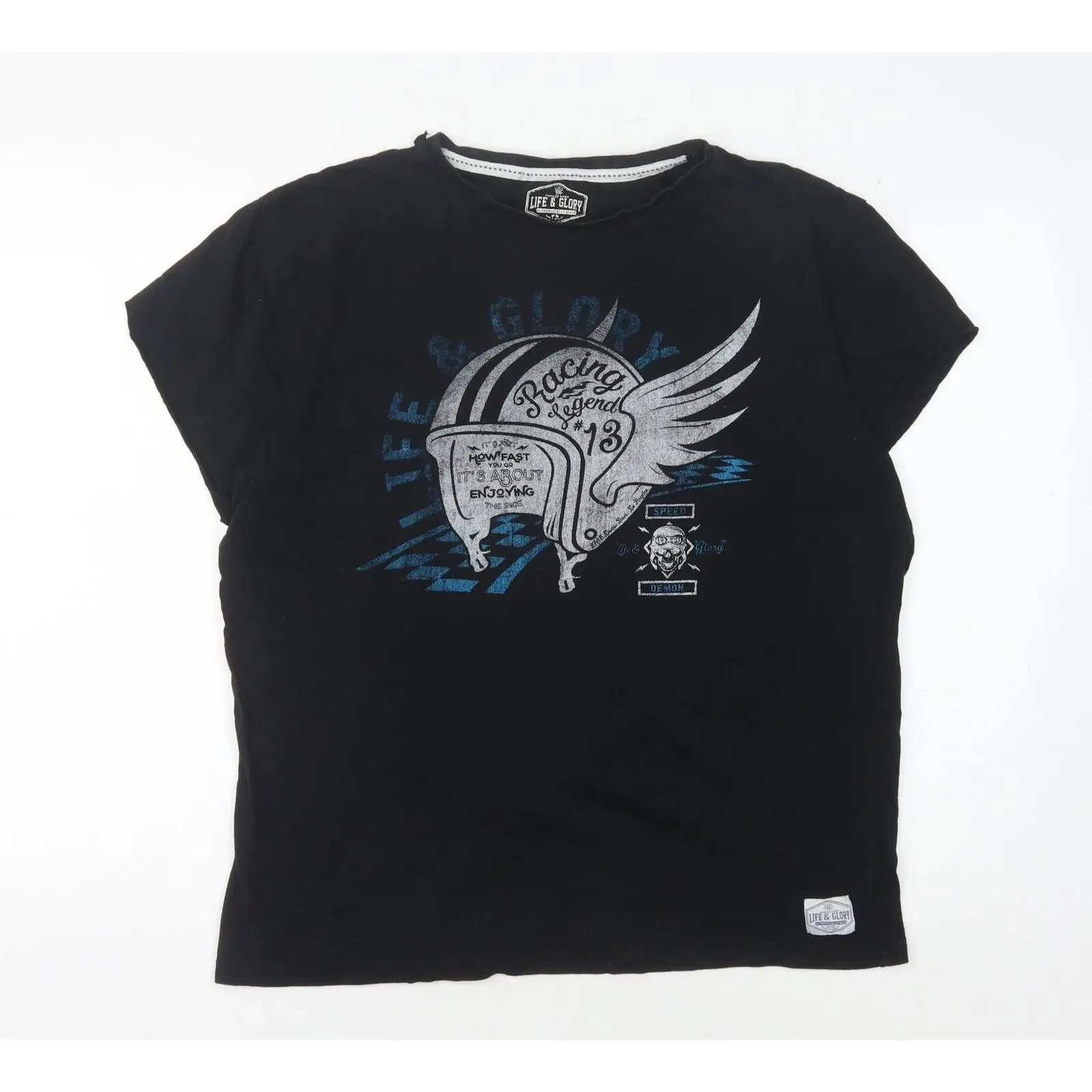 Schwarzes T Shirt Herren UK Gr - Vintage Fashion Uk 评论和价格