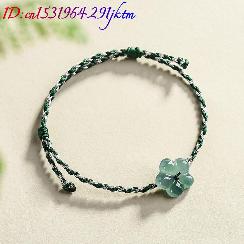 Burmese Jadeite Flower Bracele - Usa Vintage Fashion 评论和价格
