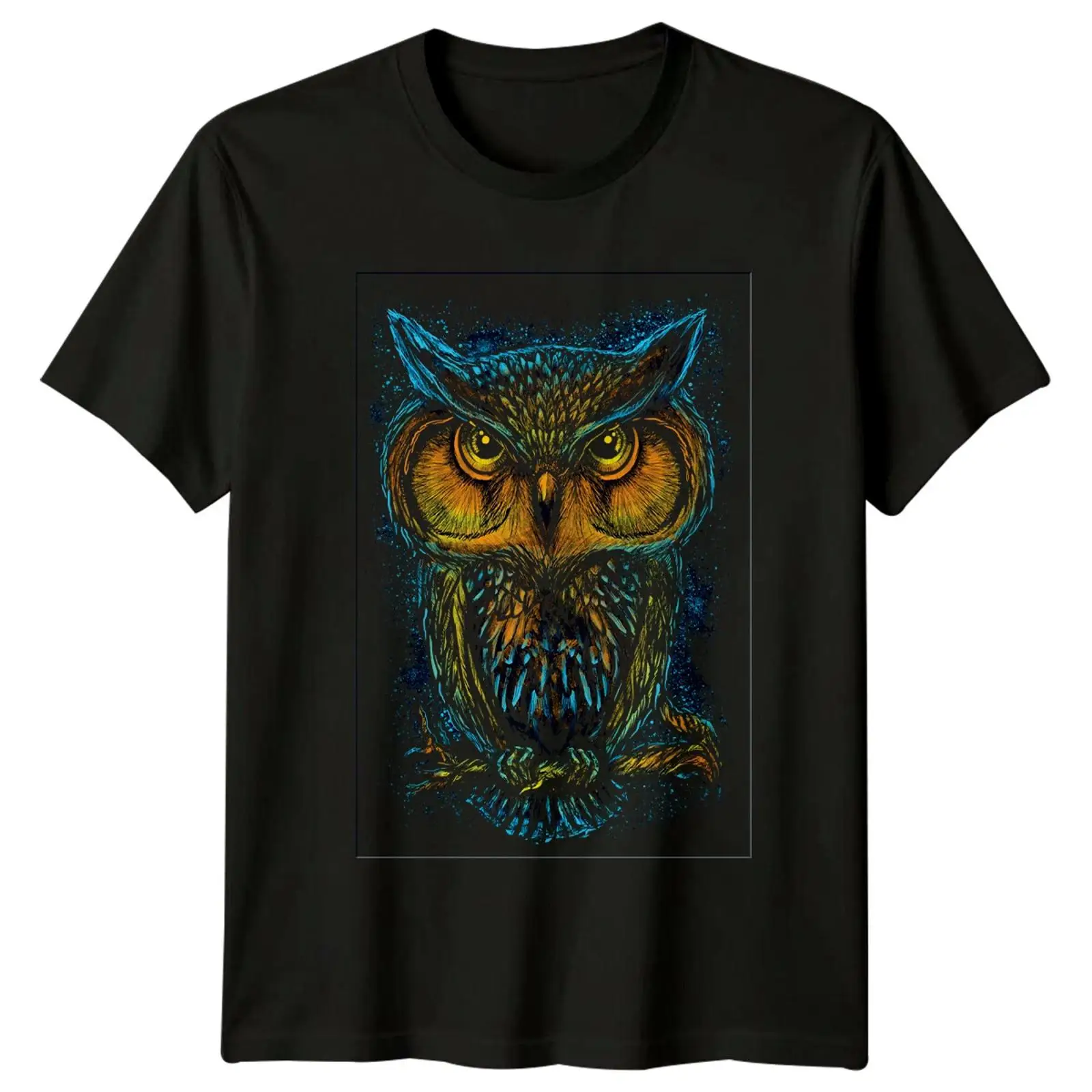 Eule Vogel Tiere Herren T Shir - Vintage Fashion Herren 评论和价格