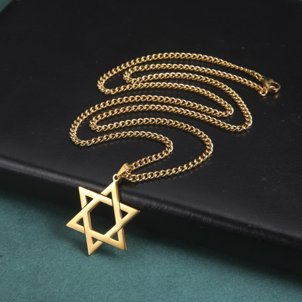 Stainless Steel Star of David  - Vintage Fashion Necklace 评论和价格